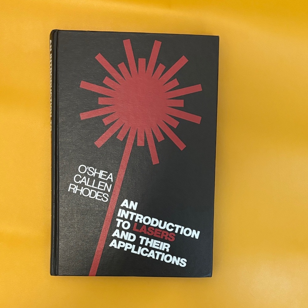 Vintage 1970s Black and Red Laser Applications Book